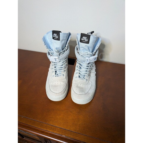 RARE Nike SF AF1 High Blue Tint Sneakers US Men 8 864024-402 Utility Gorpcore - Picture 1 of 16